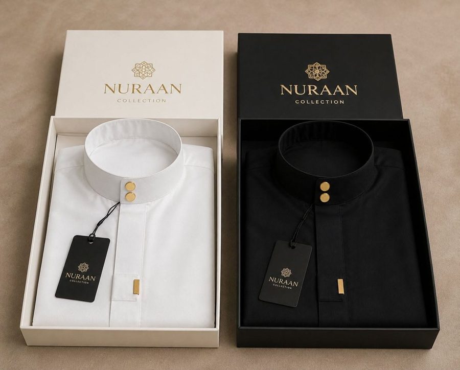 NURAAN Classic Duo Panjabi in signature gift boxes